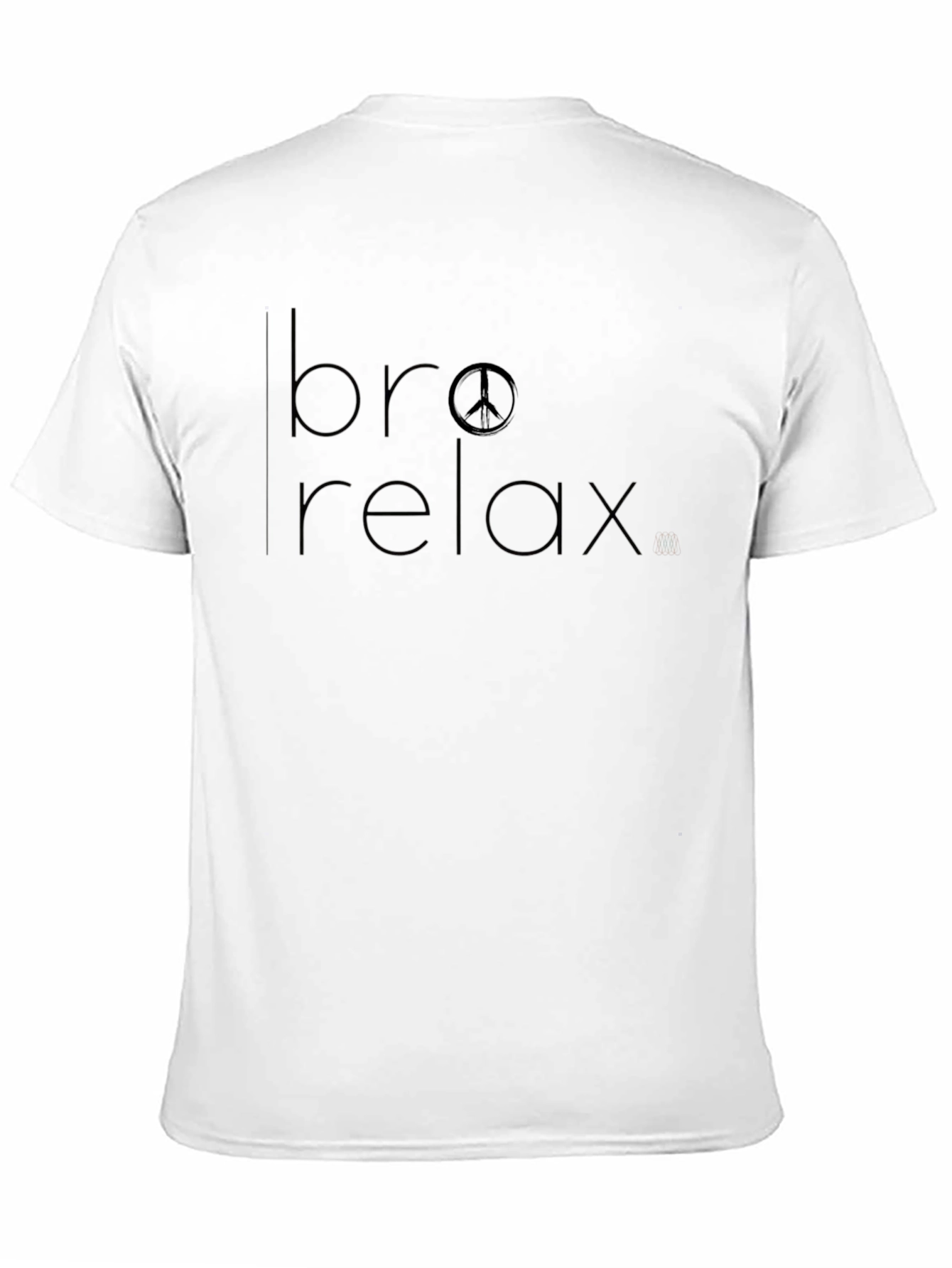 Bro Relax Peace Sign Graphic Tee