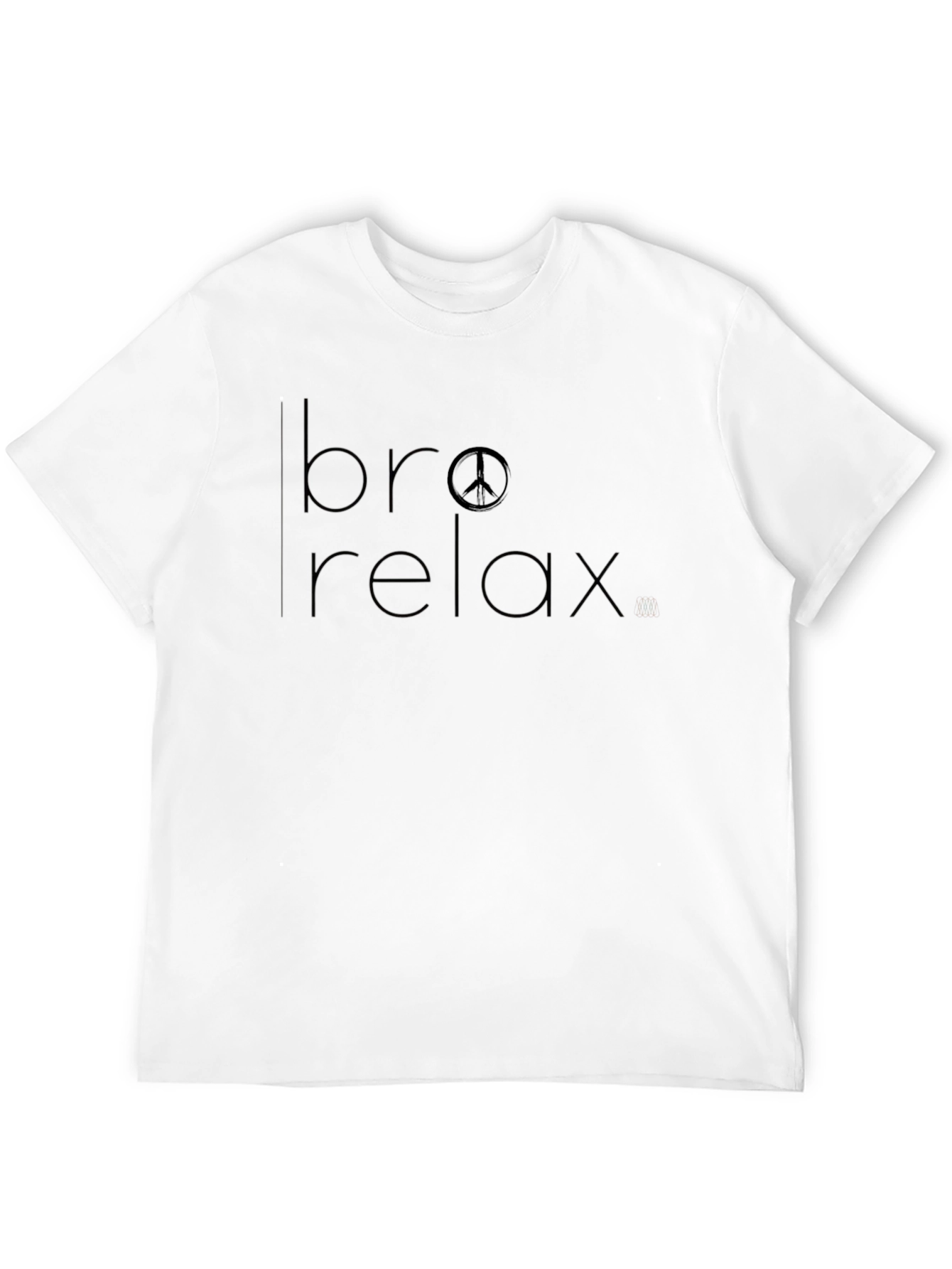 Bro Relax Peace Sign Graphic Tee