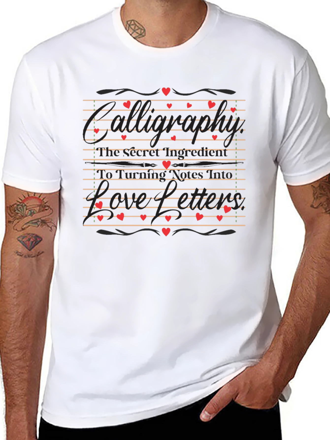 Romantic Love Letter Graphic Tee