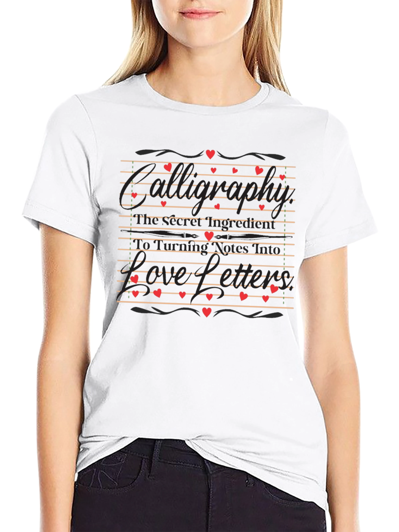 Romantic Love Letter Graphic Tee