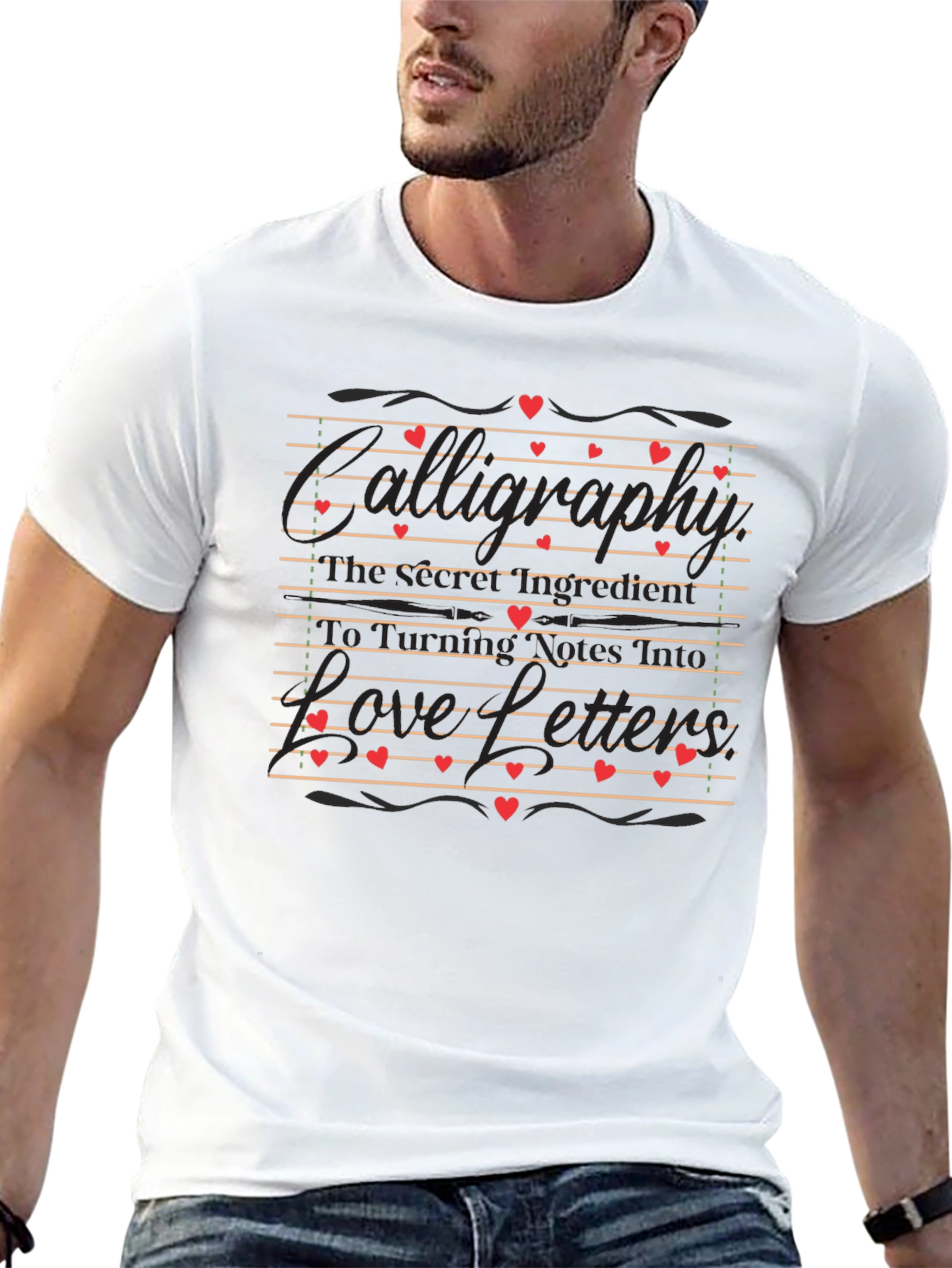Romantic Love Letter Graphic Tee