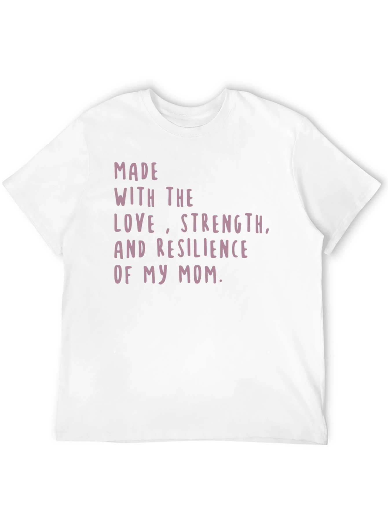 Moms Love Strength Resilience Graphic Tee - Black