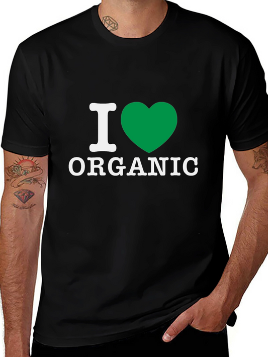 I Heart Organic Graphic T-Shirt - Eco Friendly