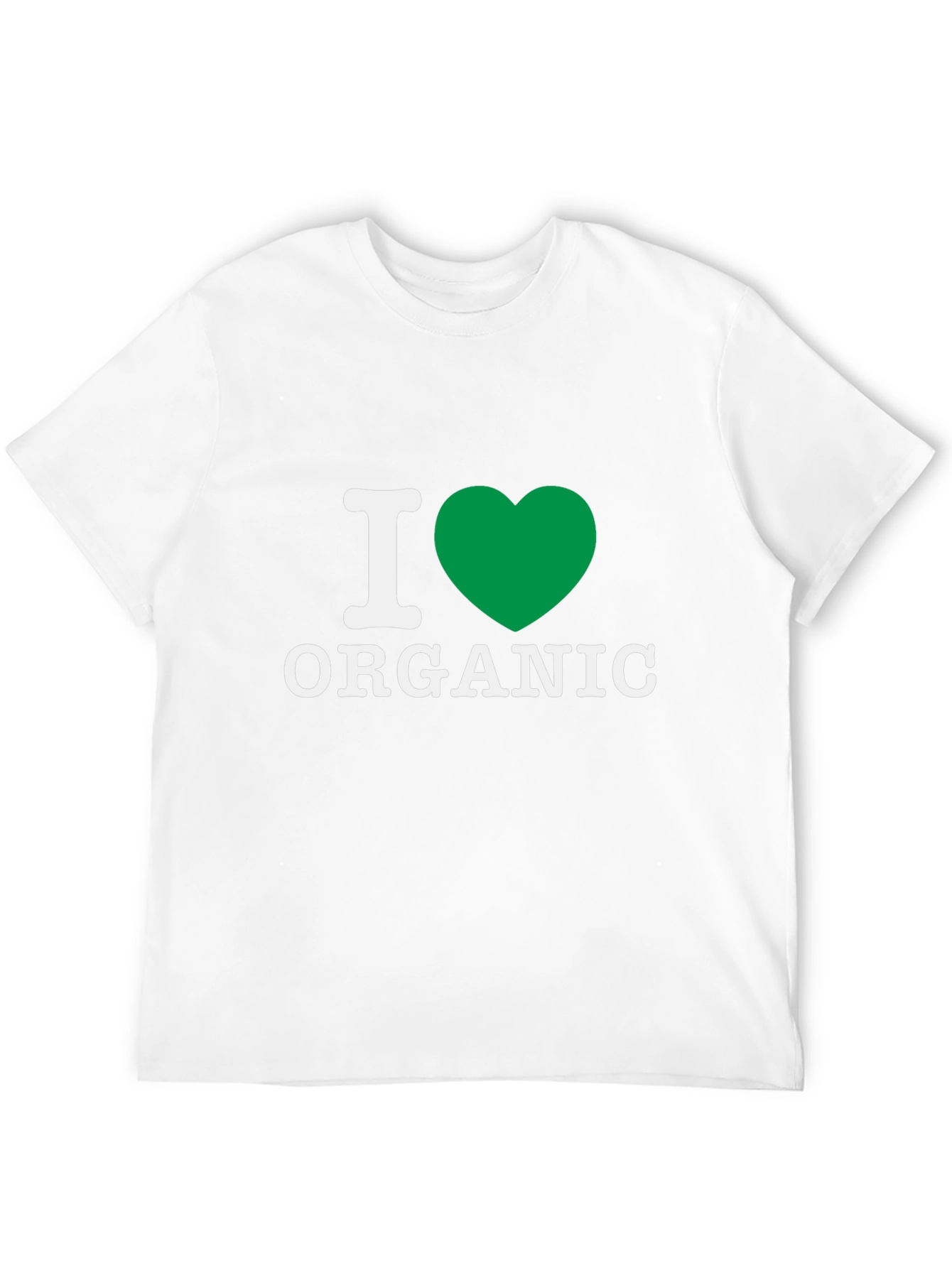 I Heart Organic Graphic T-Shirt - Eco Friendly
