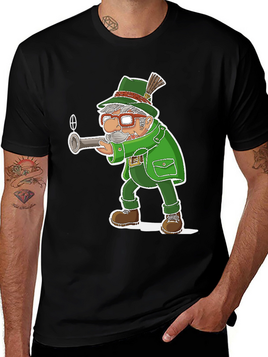 Cartoon Hunter Graphic T-Shirt