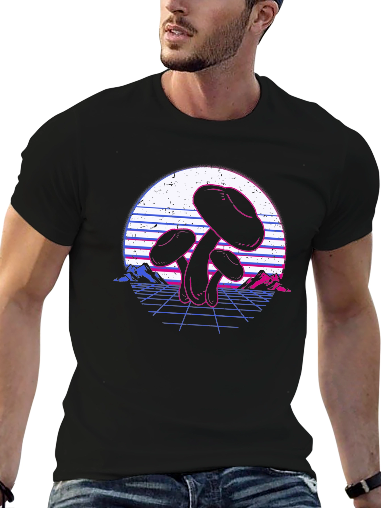 Retro Mushroom Graphic Tee