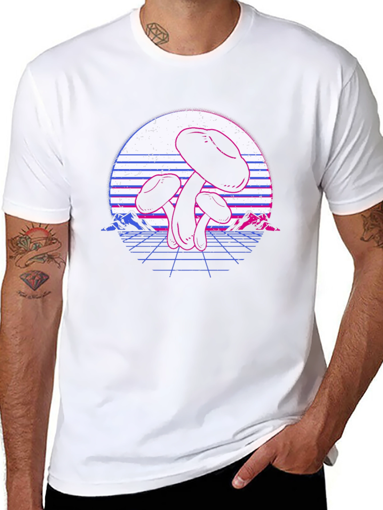Retro Mushroom Graphic Tee