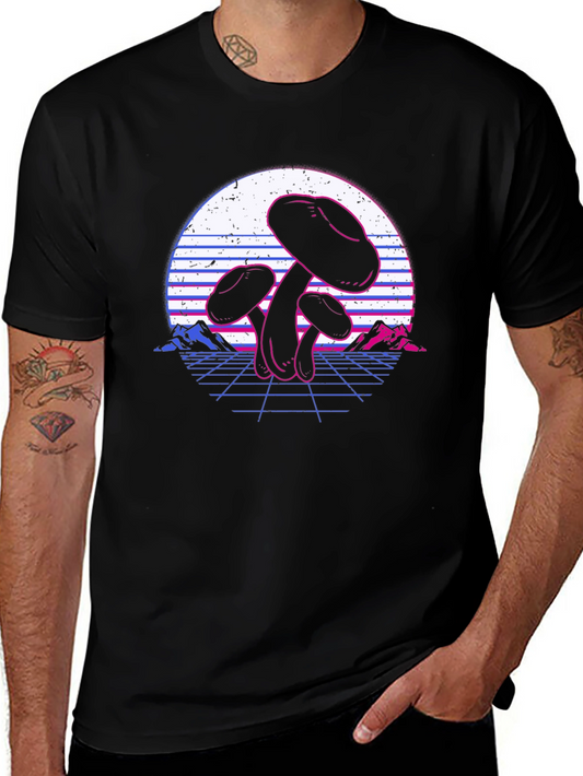 Retro Mushroom Graphic Tee