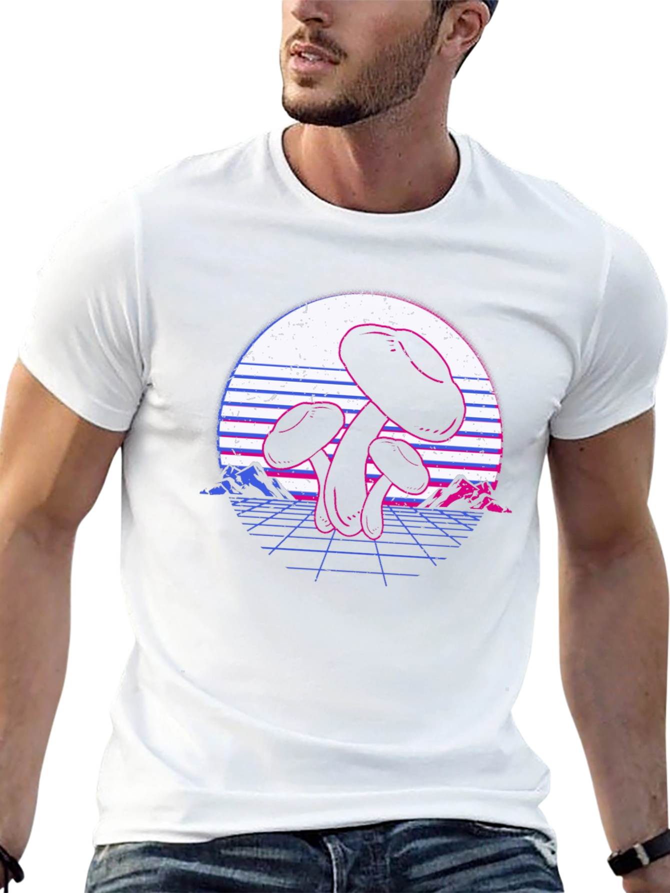 Retro Mushroom Graphic Tee