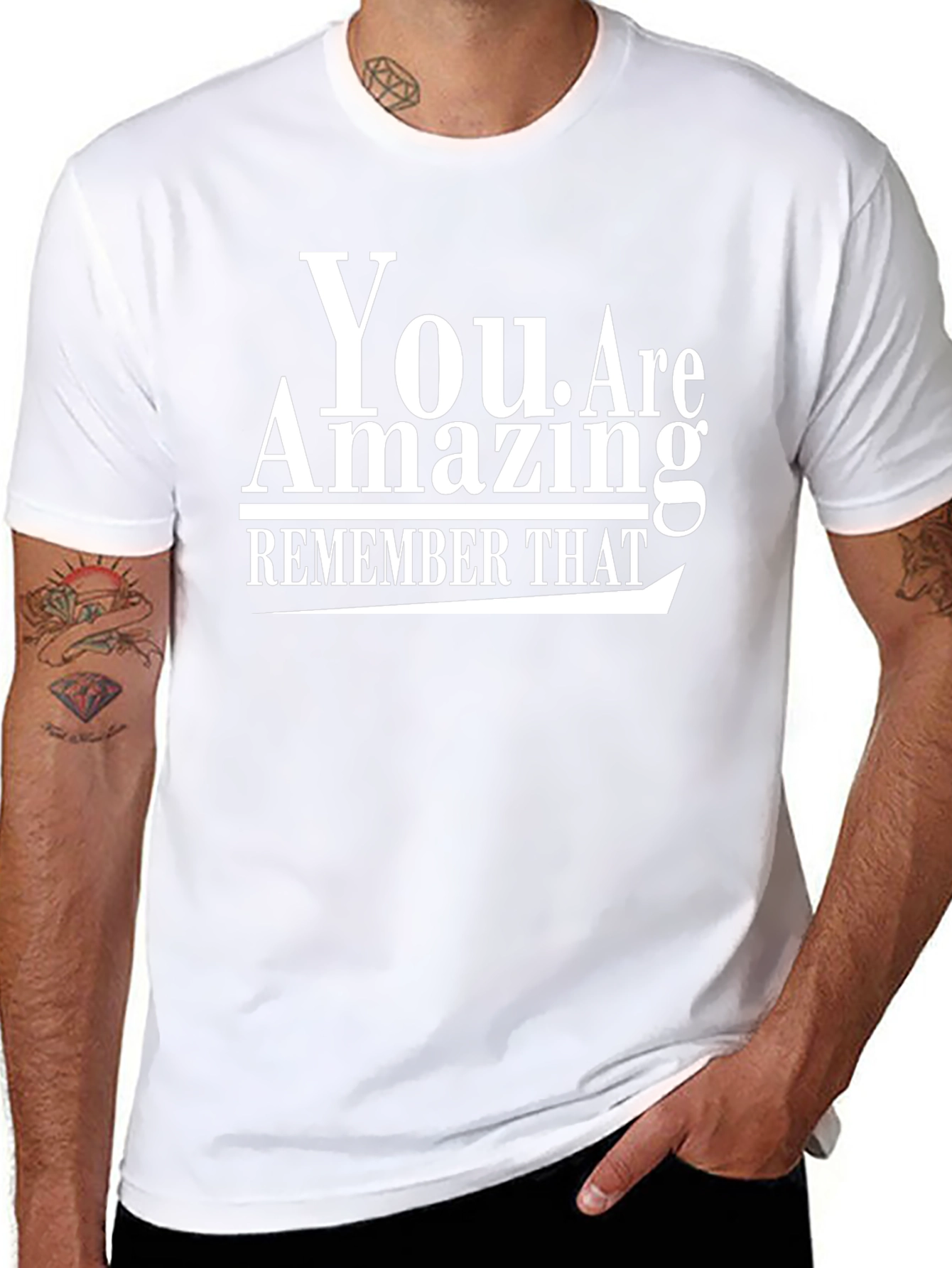 You Are Amazing T-Shirt - Inspirational Black Tee