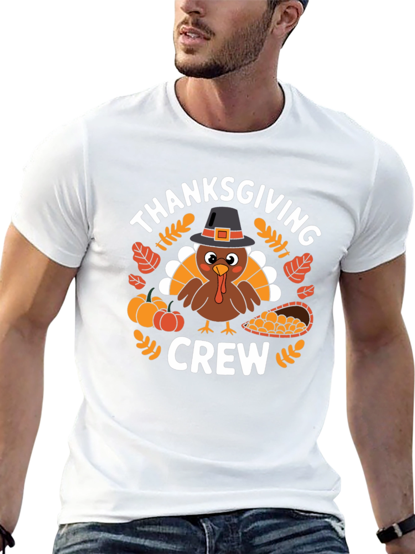 Thanksgiving Crew Graphic T-Shirt