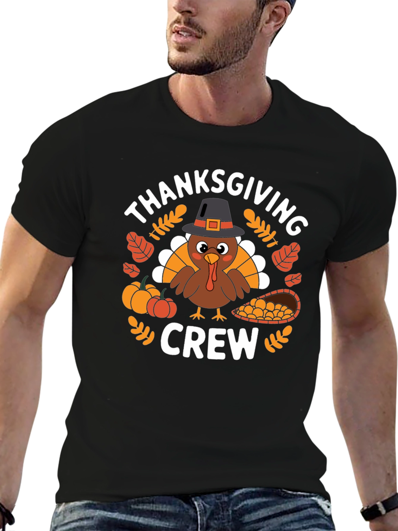 Thanksgiving Crew Graphic T-Shirt