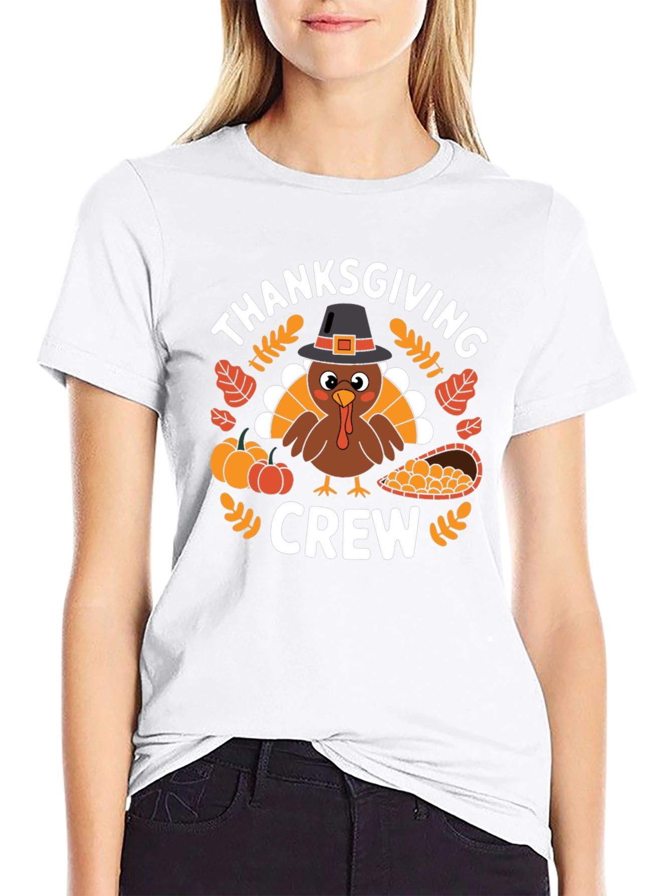 Thanksgiving Crew Graphic T-Shirt