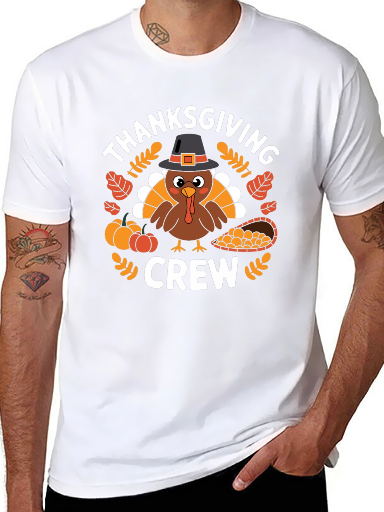 Thanksgiving Crew Graphic T-Shirt