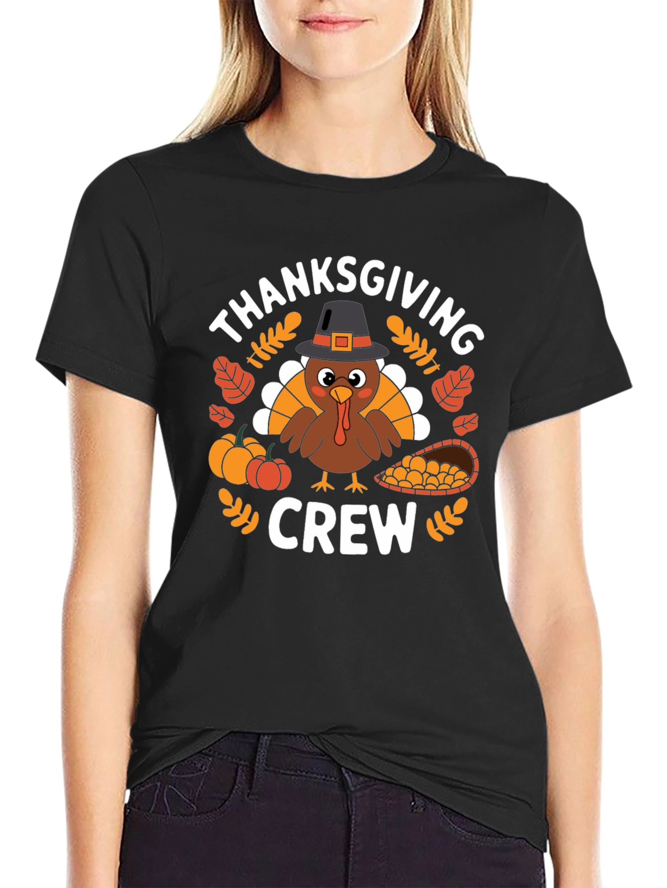 Thanksgiving Crew Graphic T-Shirt