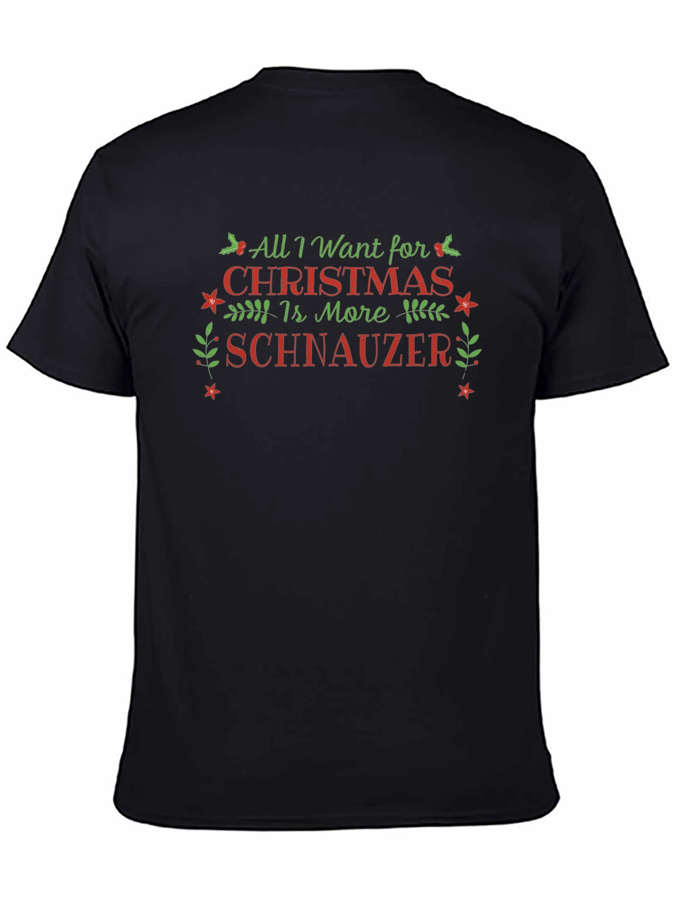 Christmas Schnauzer T-Shirt - Holiday Tee