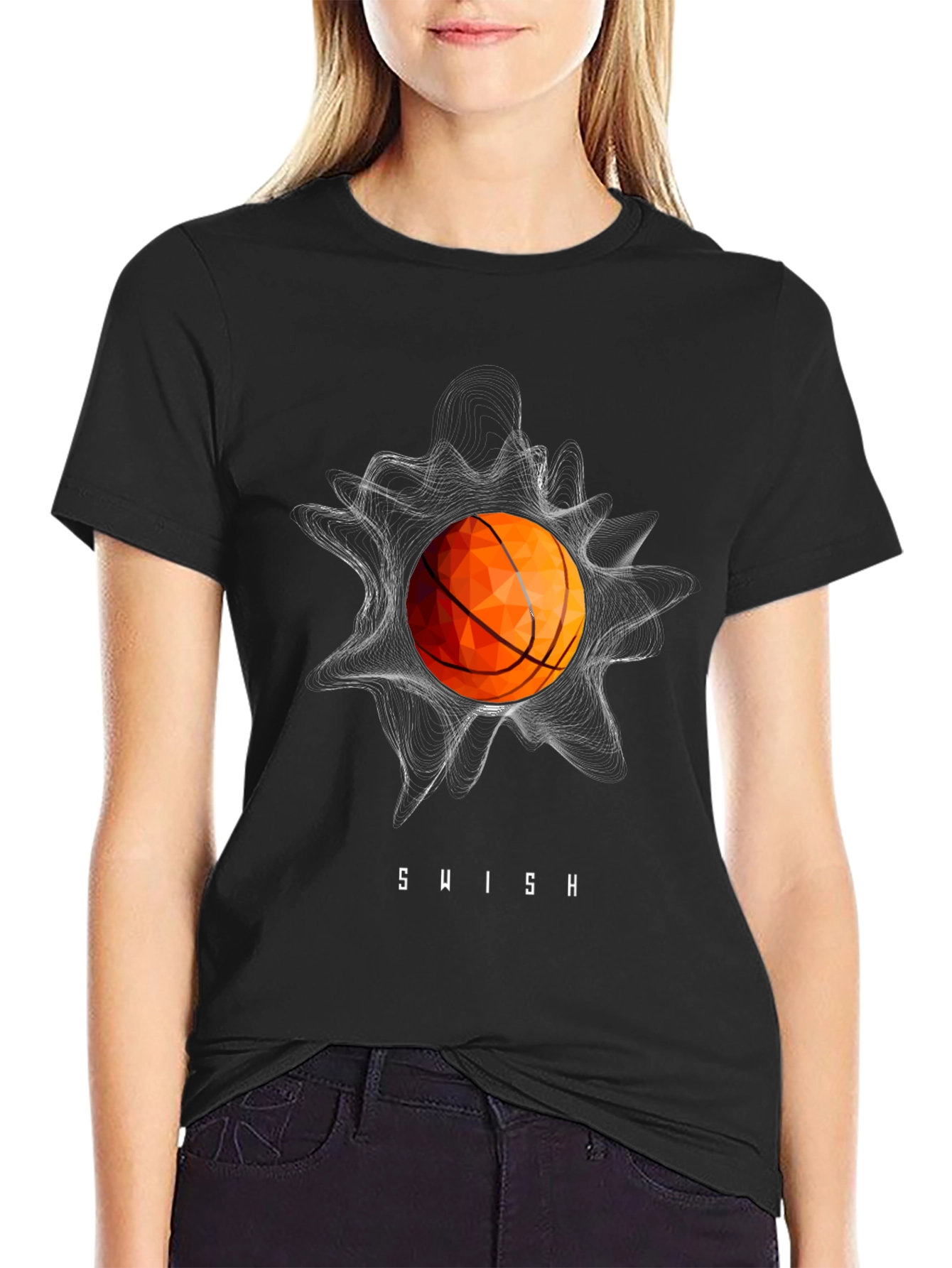 Swish Basketball Graphic T-Shirt
