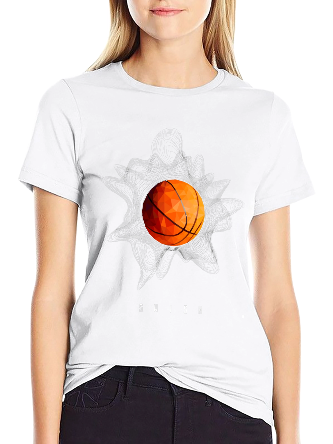 Swish Basketball Graphic T-Shirt