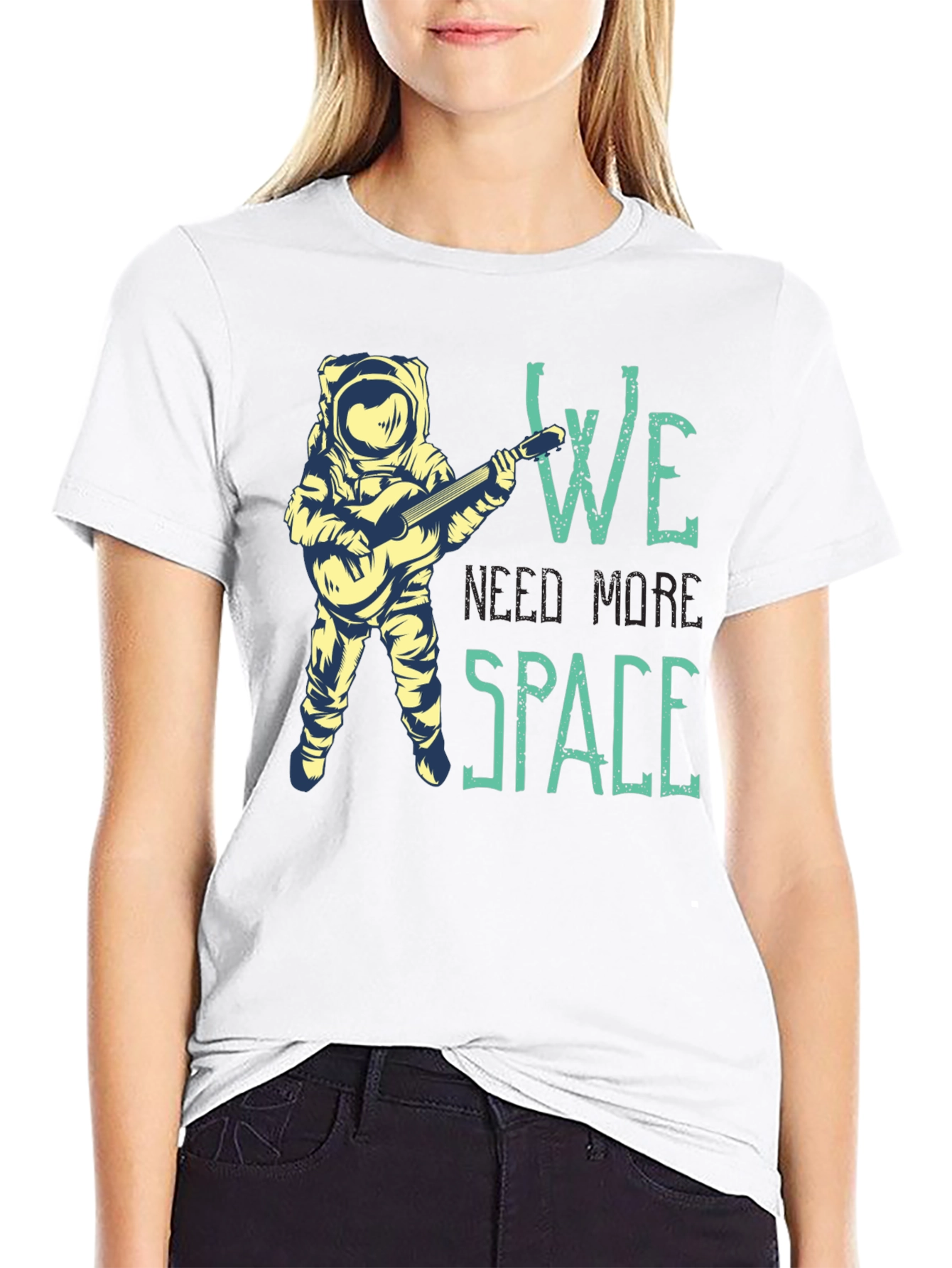 Astronaut Guitarist Graphic T-Shirt