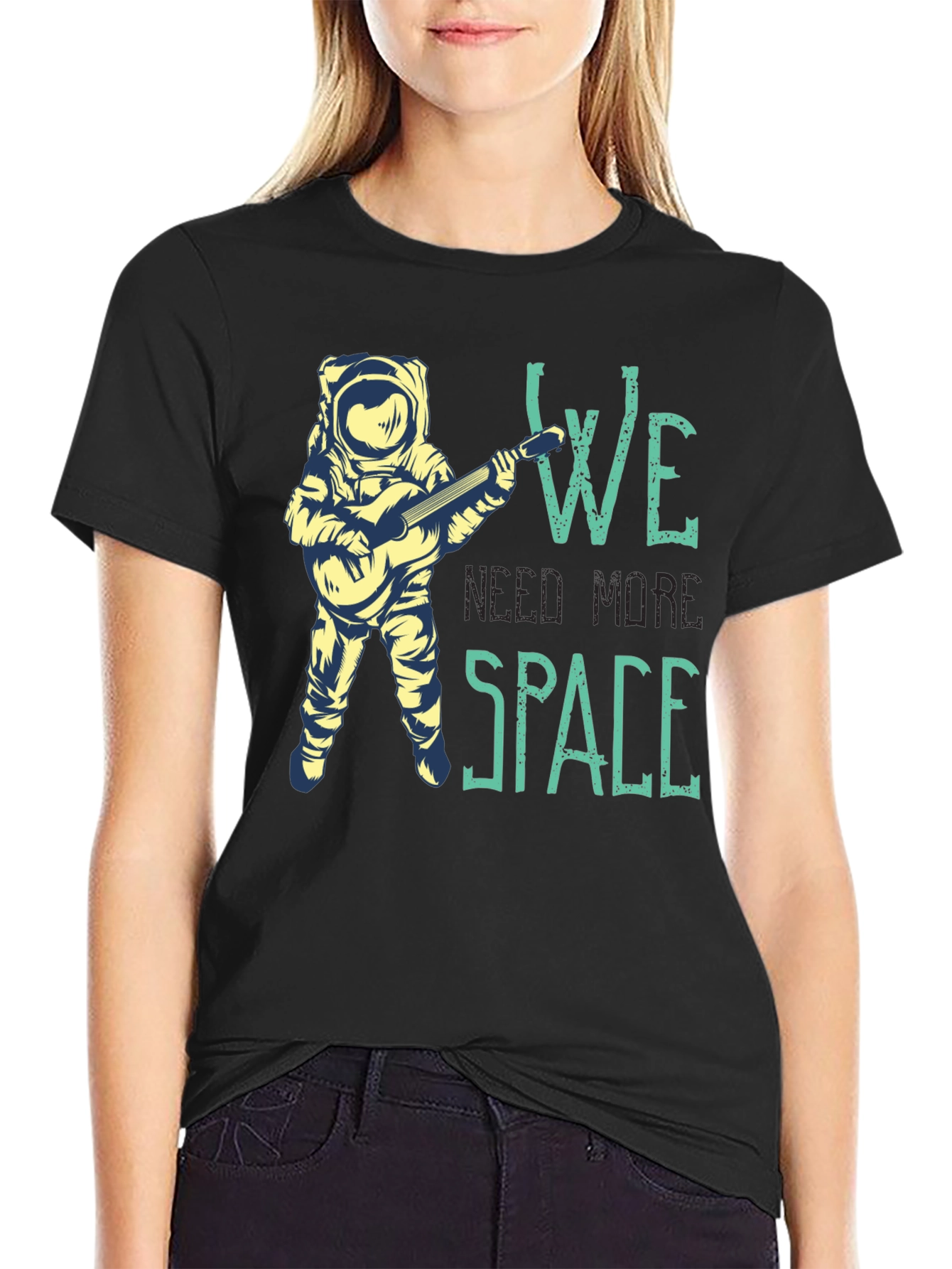 Astronaut Guitarist Graphic T-Shirt