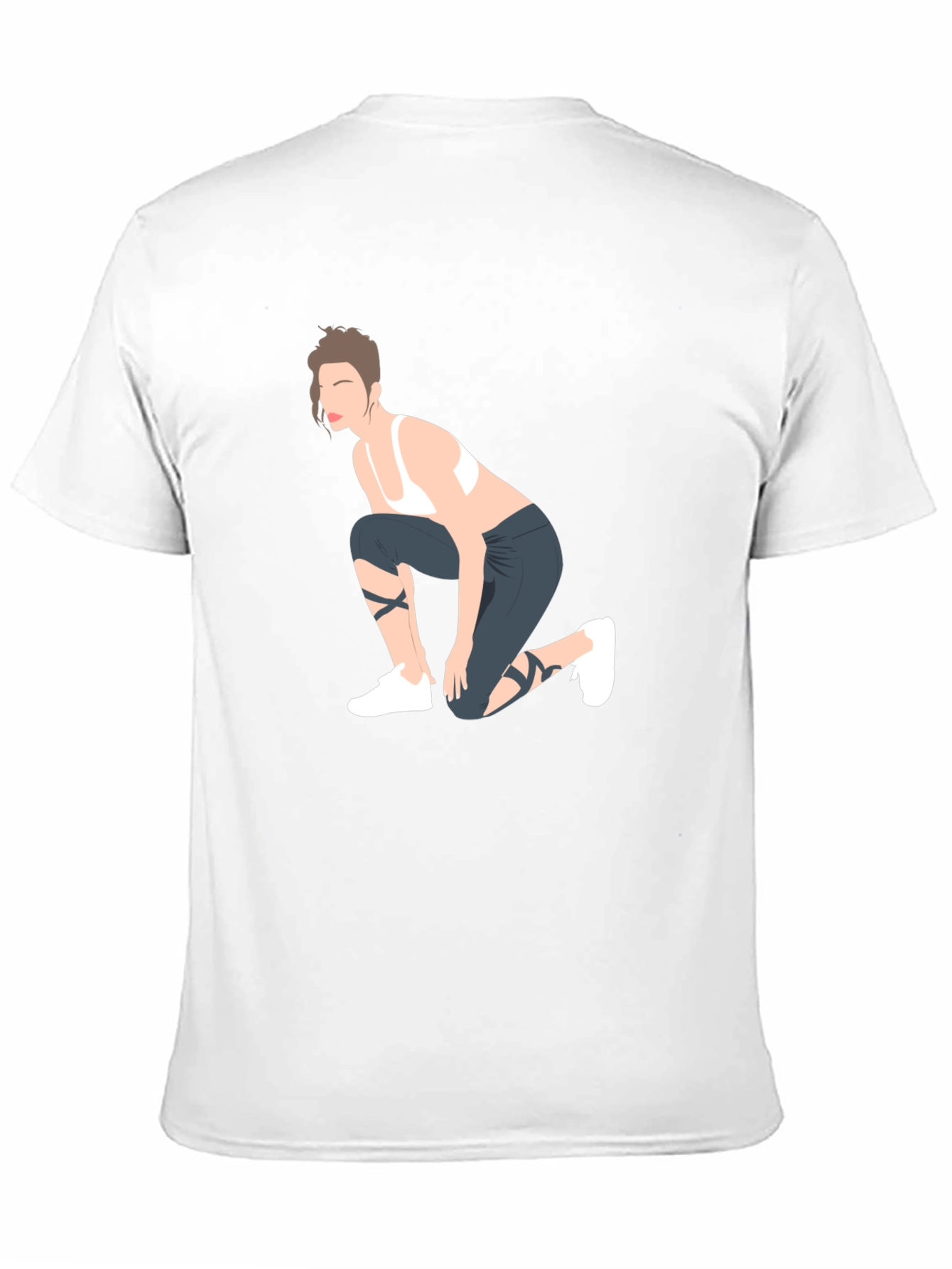 Graphic Tee: Stylish Fitness Lady Design