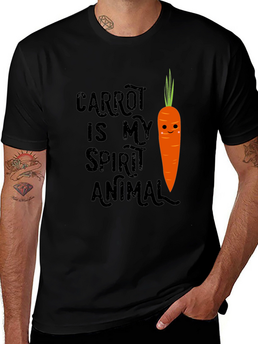Carrot Spirit Animal Graphic T-Shirt - Soft Cotton Tee