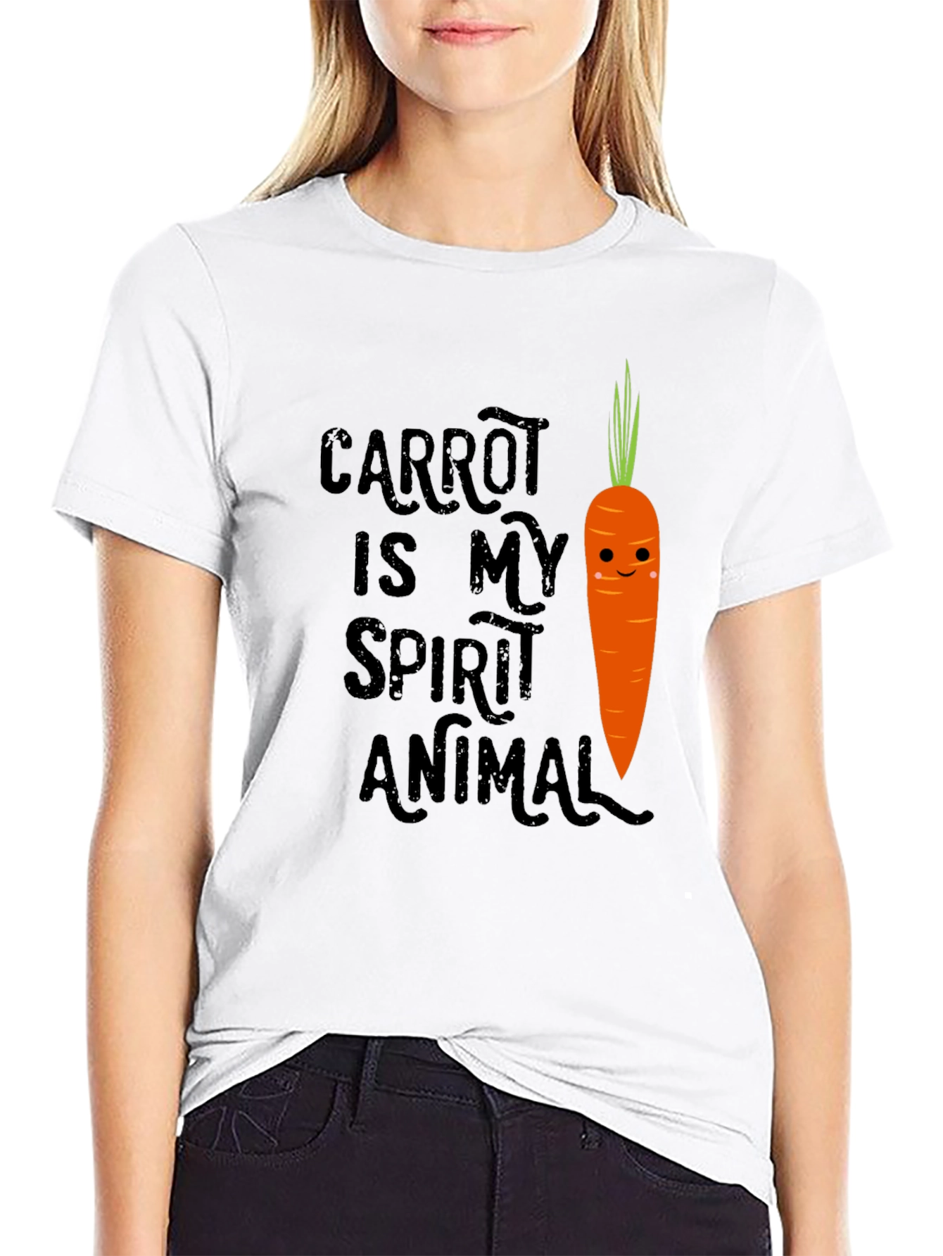 Carrot Spirit Animal Graphic T-Shirt - Soft Cotton Tee
