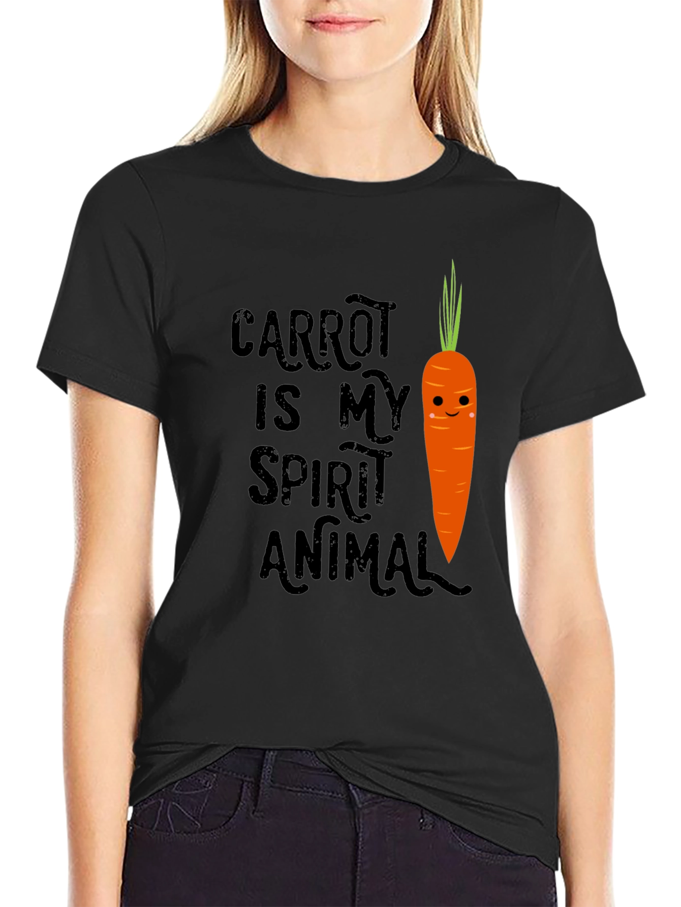 Carrot Spirit Animal Graphic T-Shirt - Soft Cotton Tee