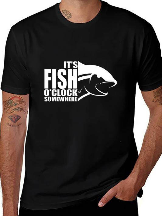 Fishing T-Shirt - Its Fish OClock Somewhere