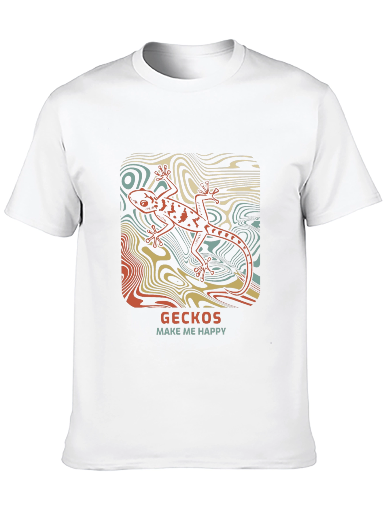 Gecko T-Shirt - Make Me Happy Lizard Tee