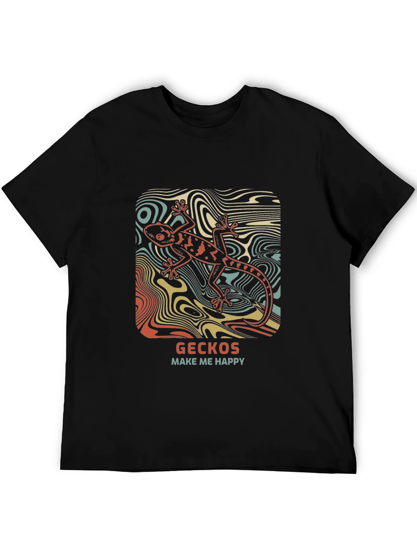 Gecko T-Shirt - Make Me Happy Lizard Tee