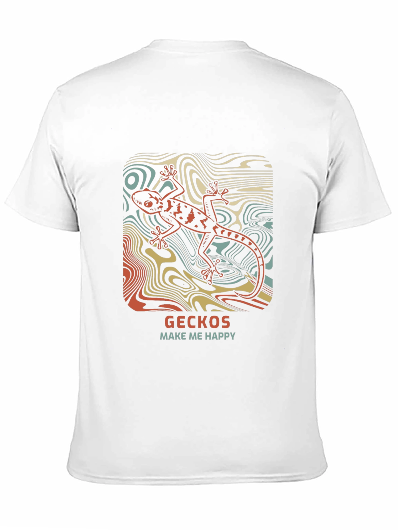 Gecko T-Shirt - Make Me Happy Lizard Tee