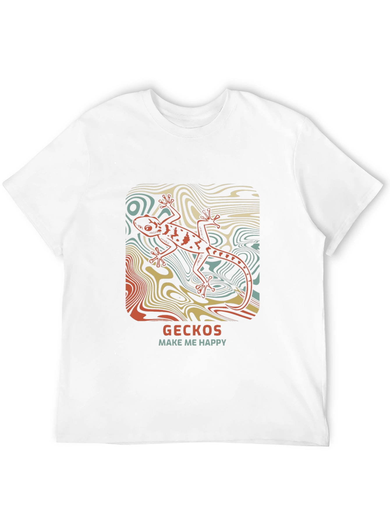 Gecko T-Shirt - Make Me Happy Lizard Tee