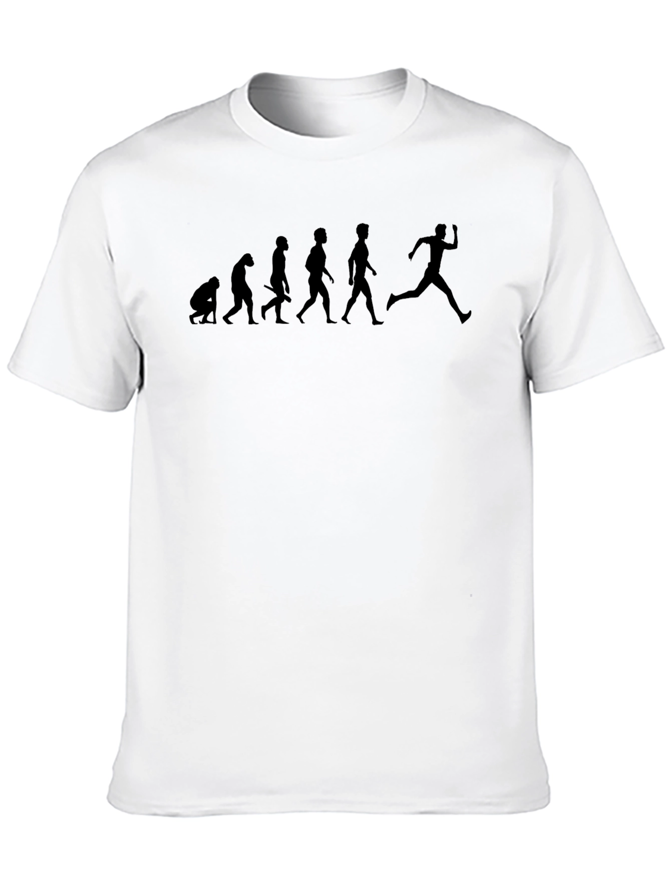 Evolution of Running Black T-Shirt
