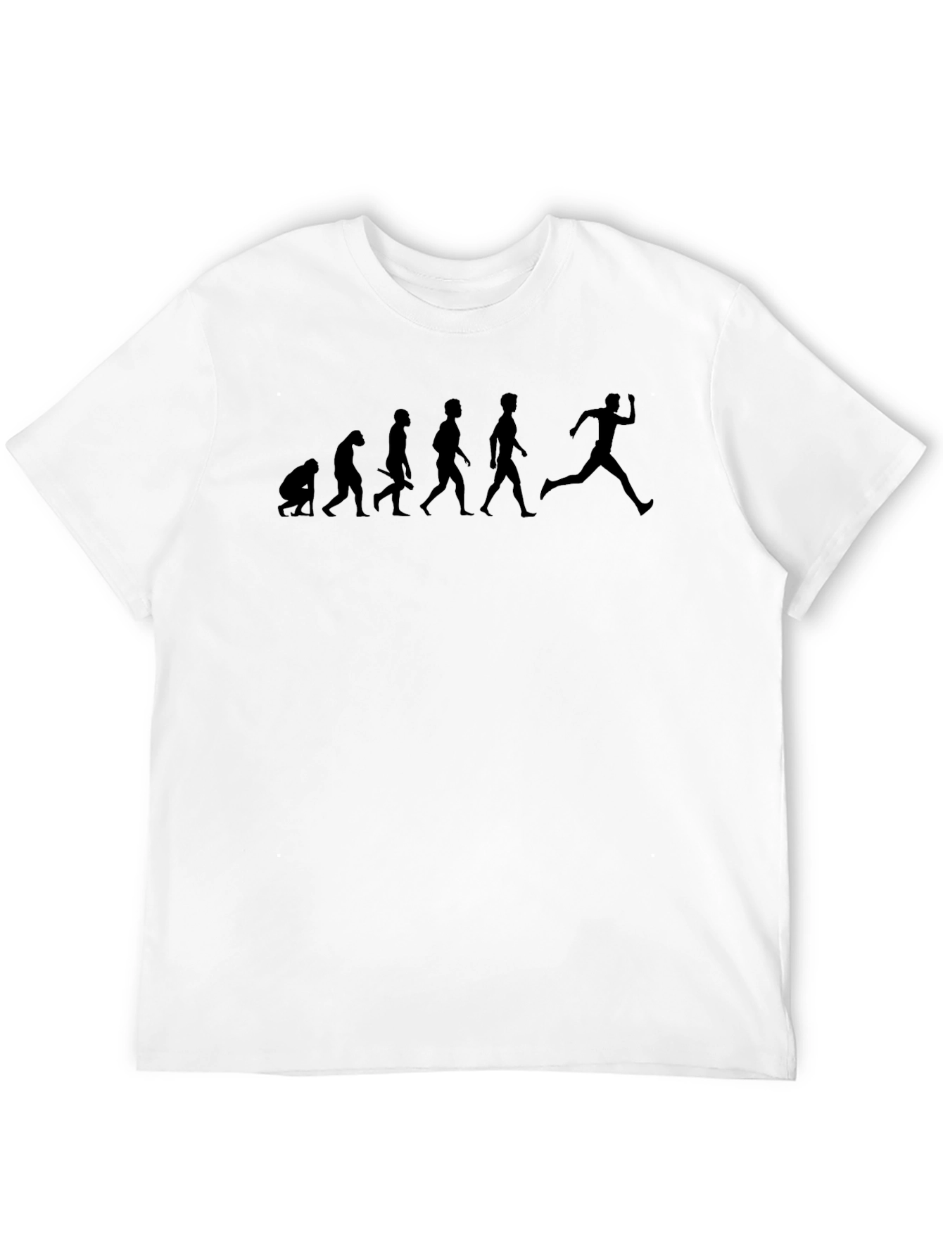 Evolution of Running Black T-Shirt
