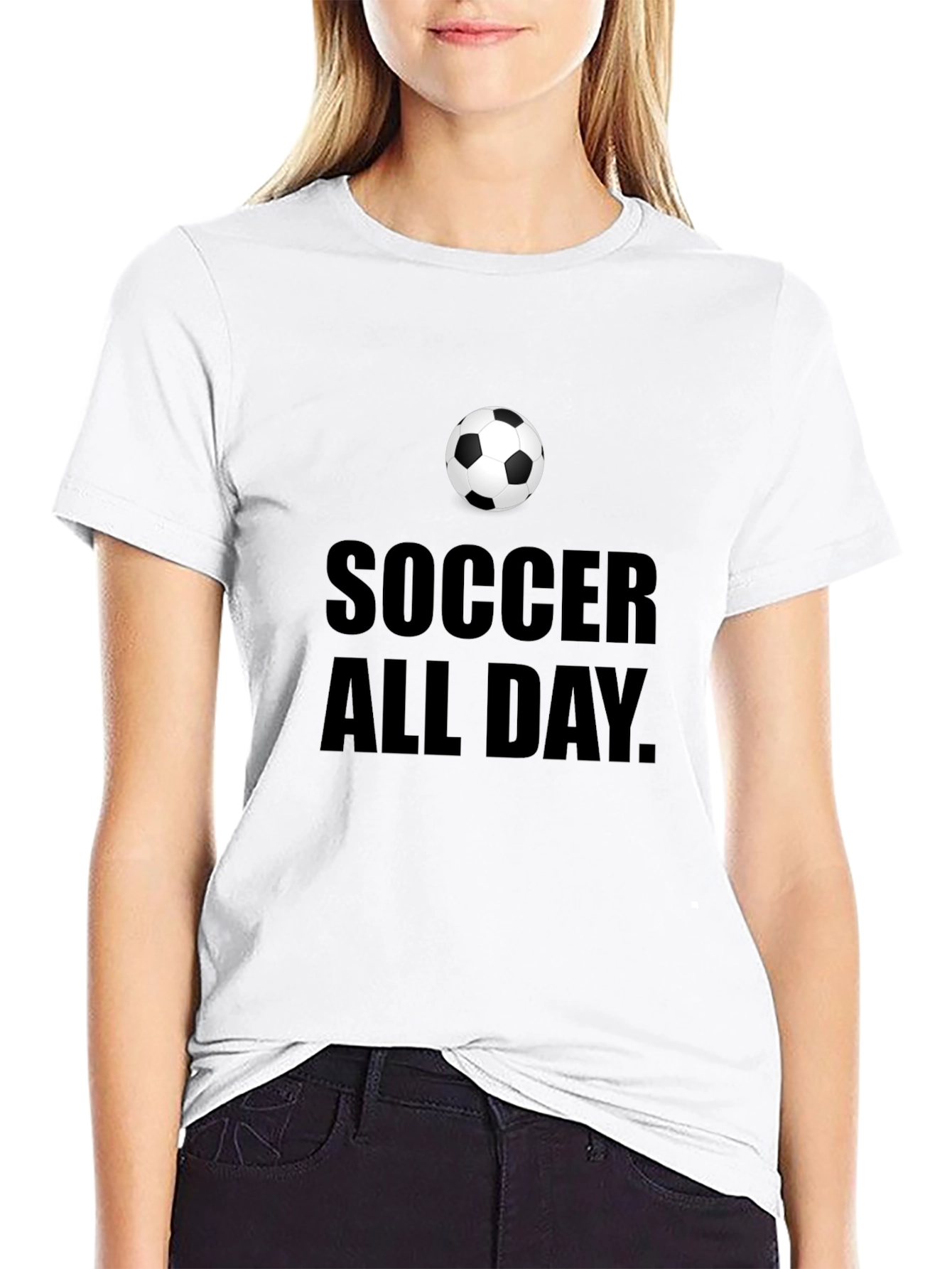 Soccer All Day Graphic Tee - Black
