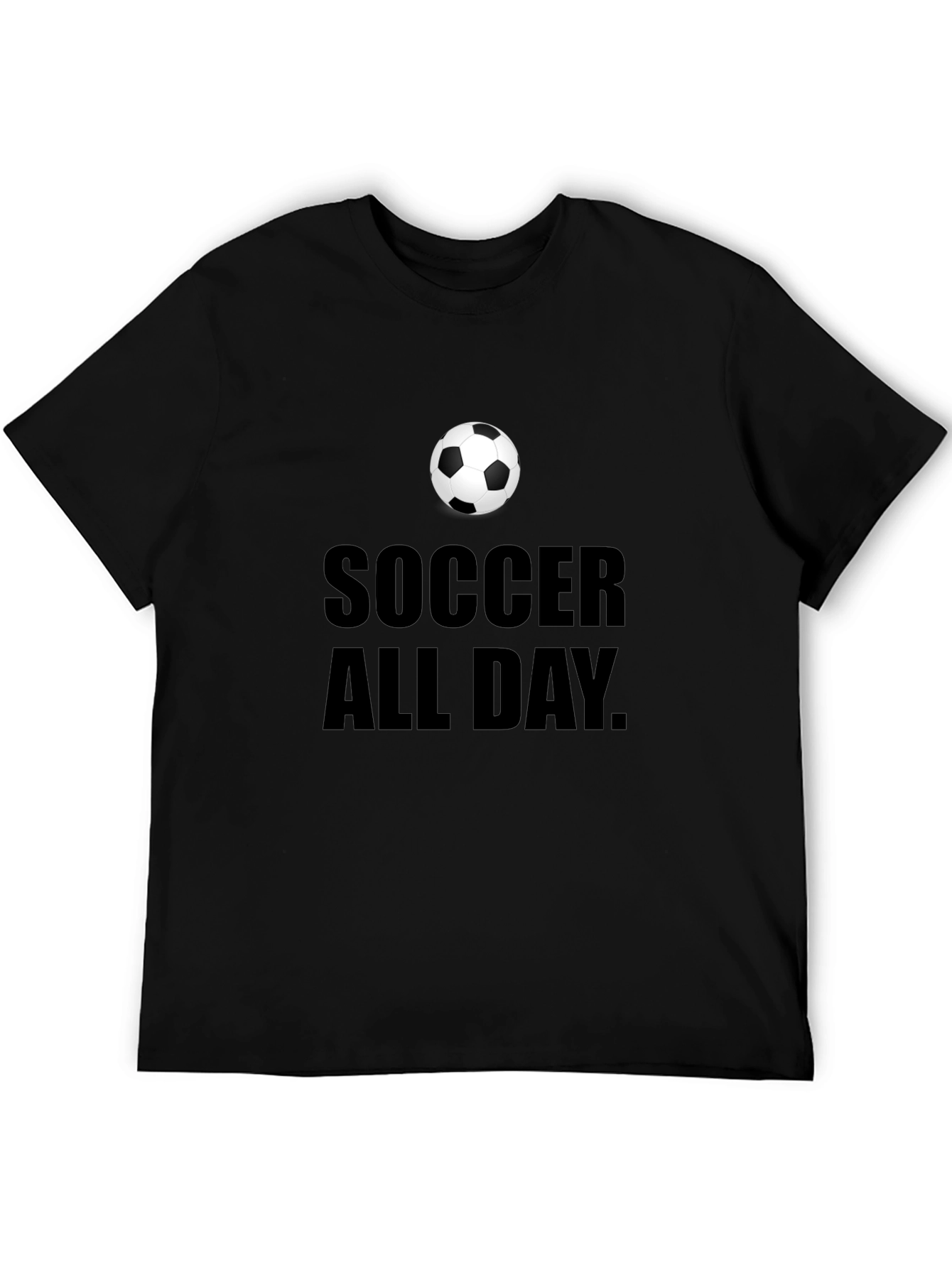 Soccer All Day Graphic Tee - Black
