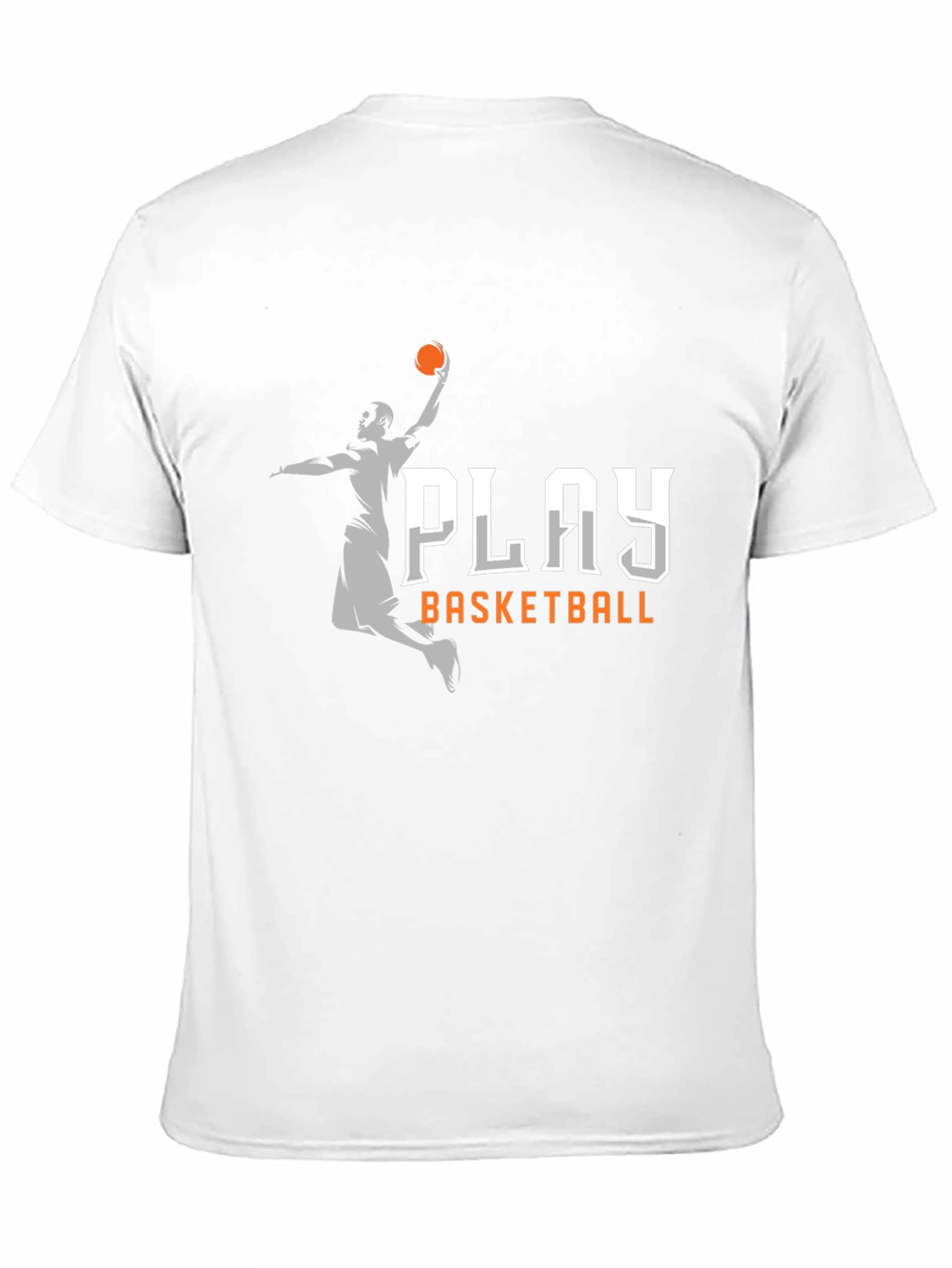 Play Basketball Graphic Tee - Black Cotton T-Shirt