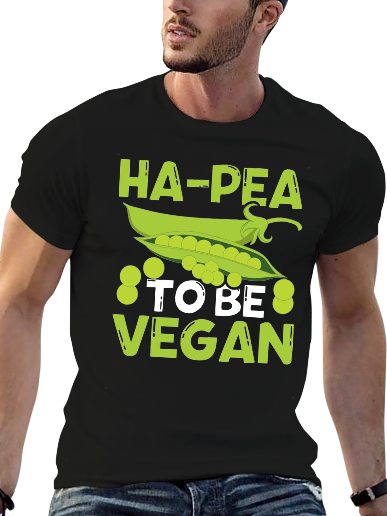 Ha-Pea To Be Vegan Graphic Tee