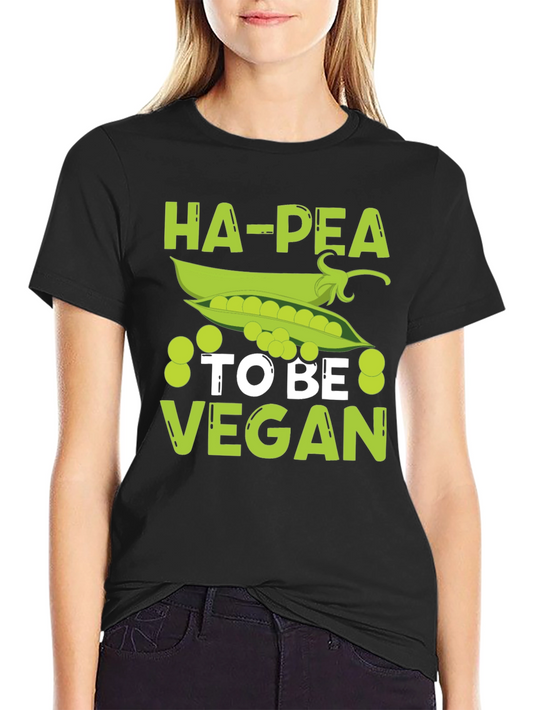 Ha-Pea To Be Vegan Graphic Tee