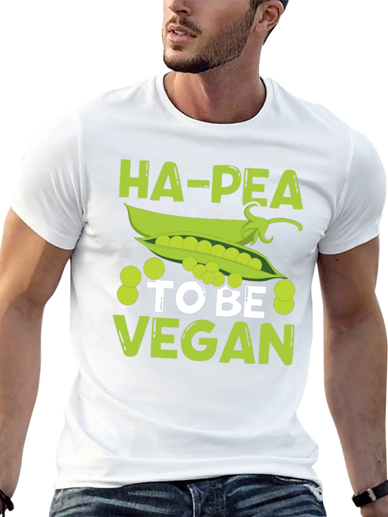 Ha-Pea To Be Vegan Graphic Tee