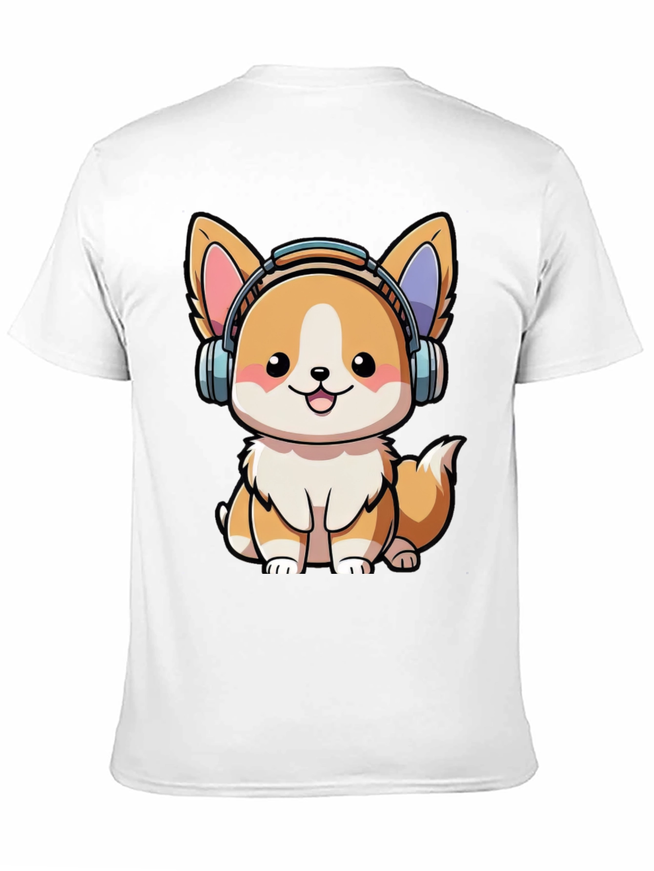 Cute Corgi DJ Graphic Tee