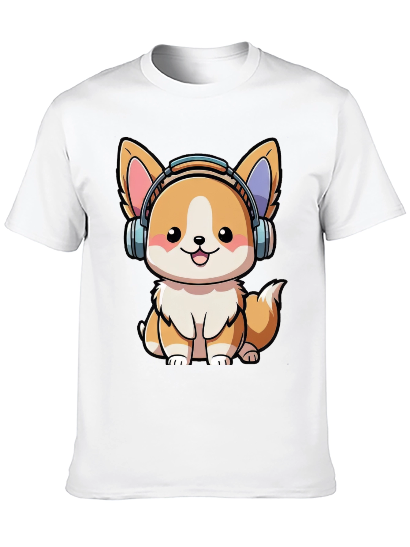 Cute Corgi DJ Graphic Tee