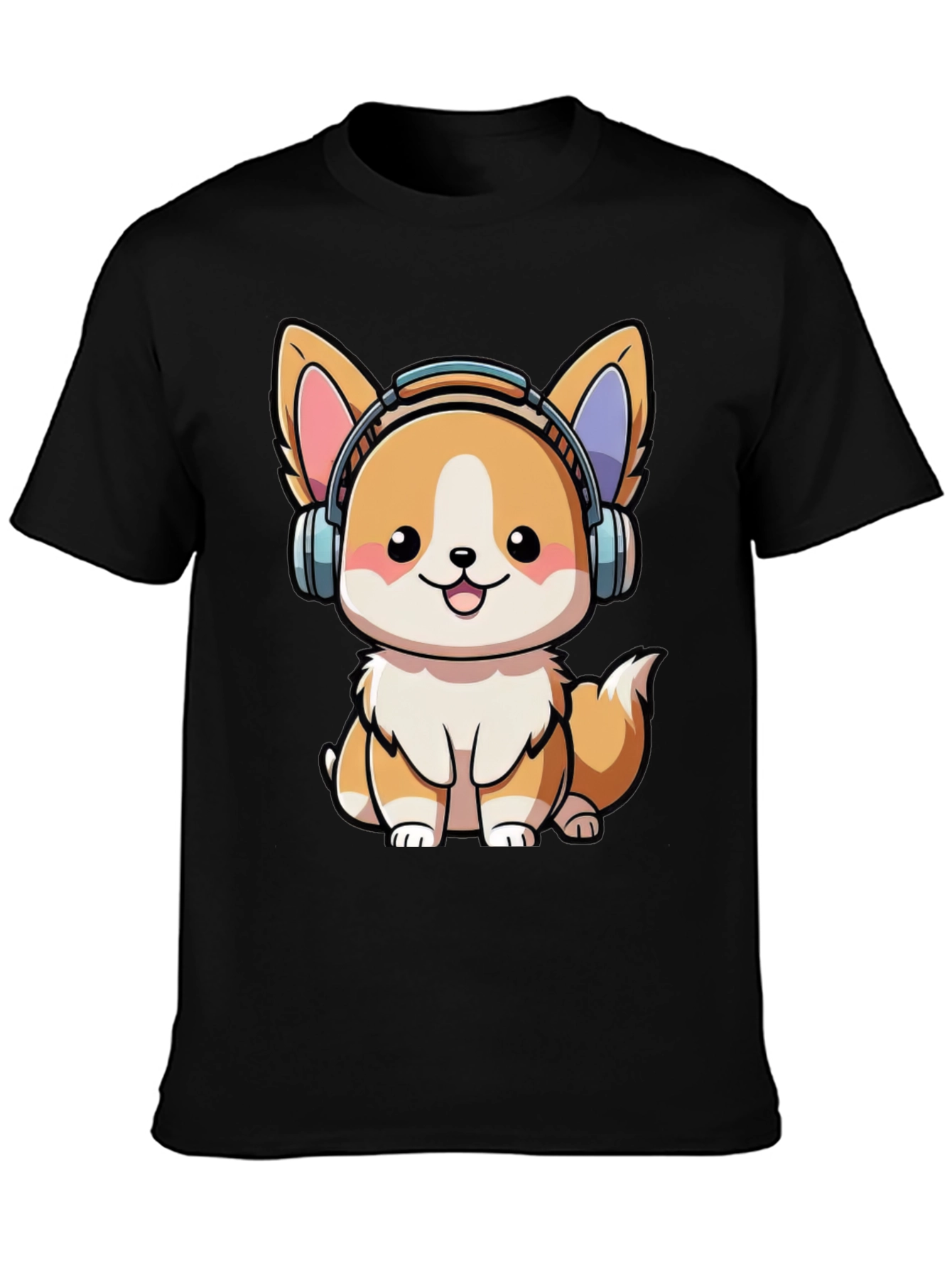 Cute Corgi DJ Graphic Tee
