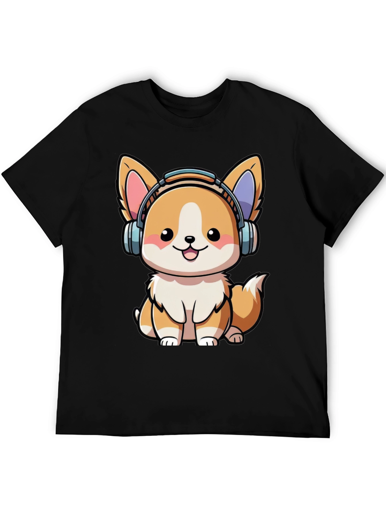 Cute Corgi DJ Graphic Tee