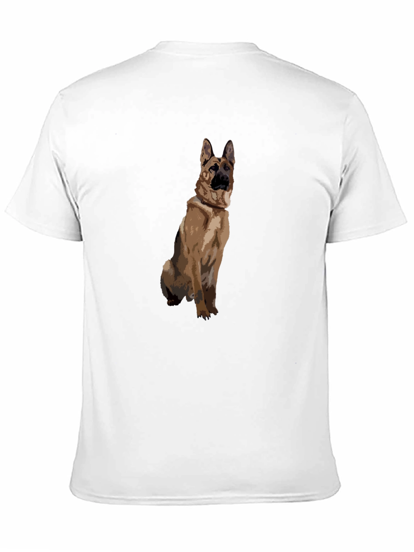 German Shepherd Graphic Black T-Shirt