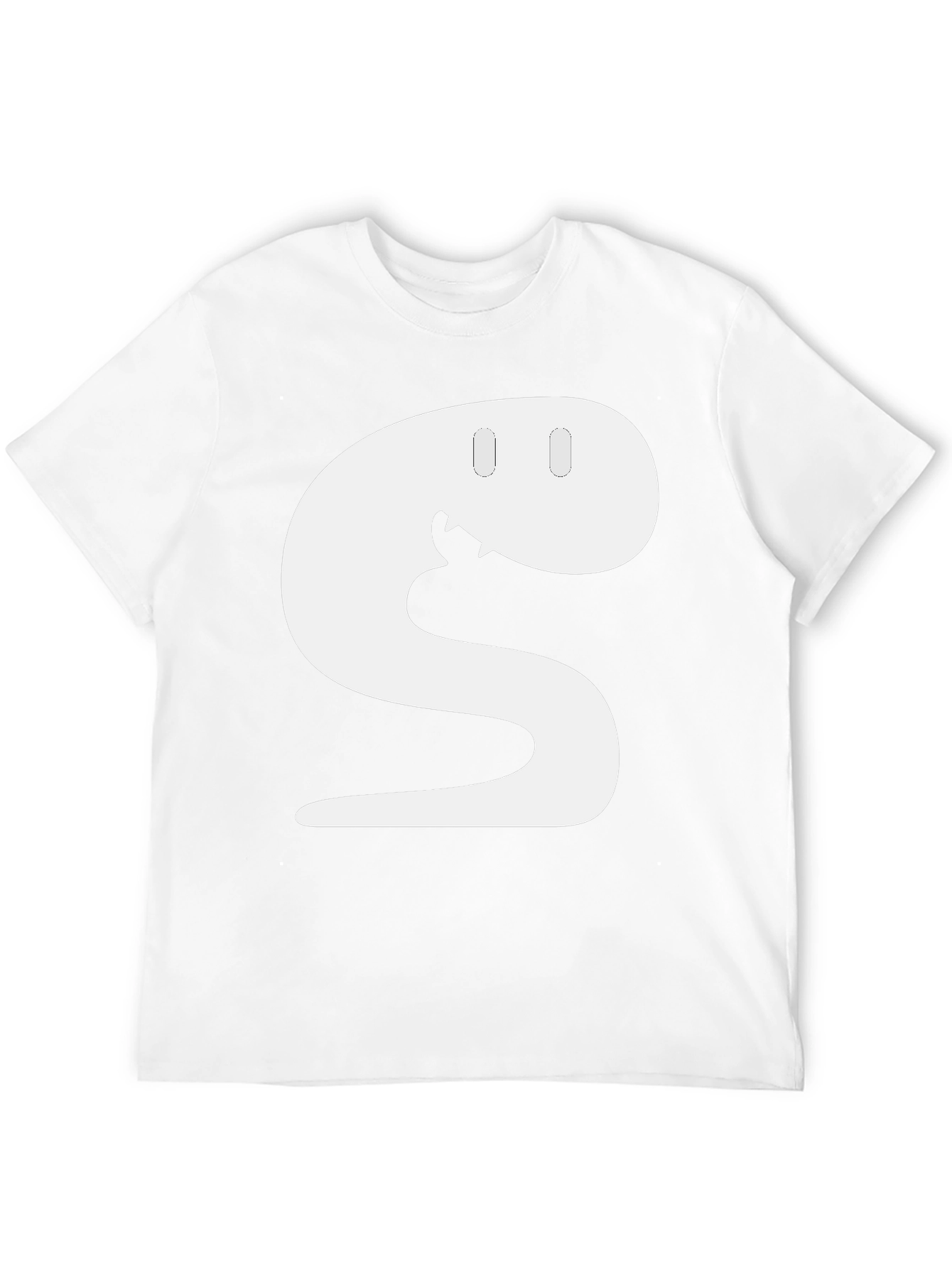 Snake S Letter Funny Graphic Black T-Shirt