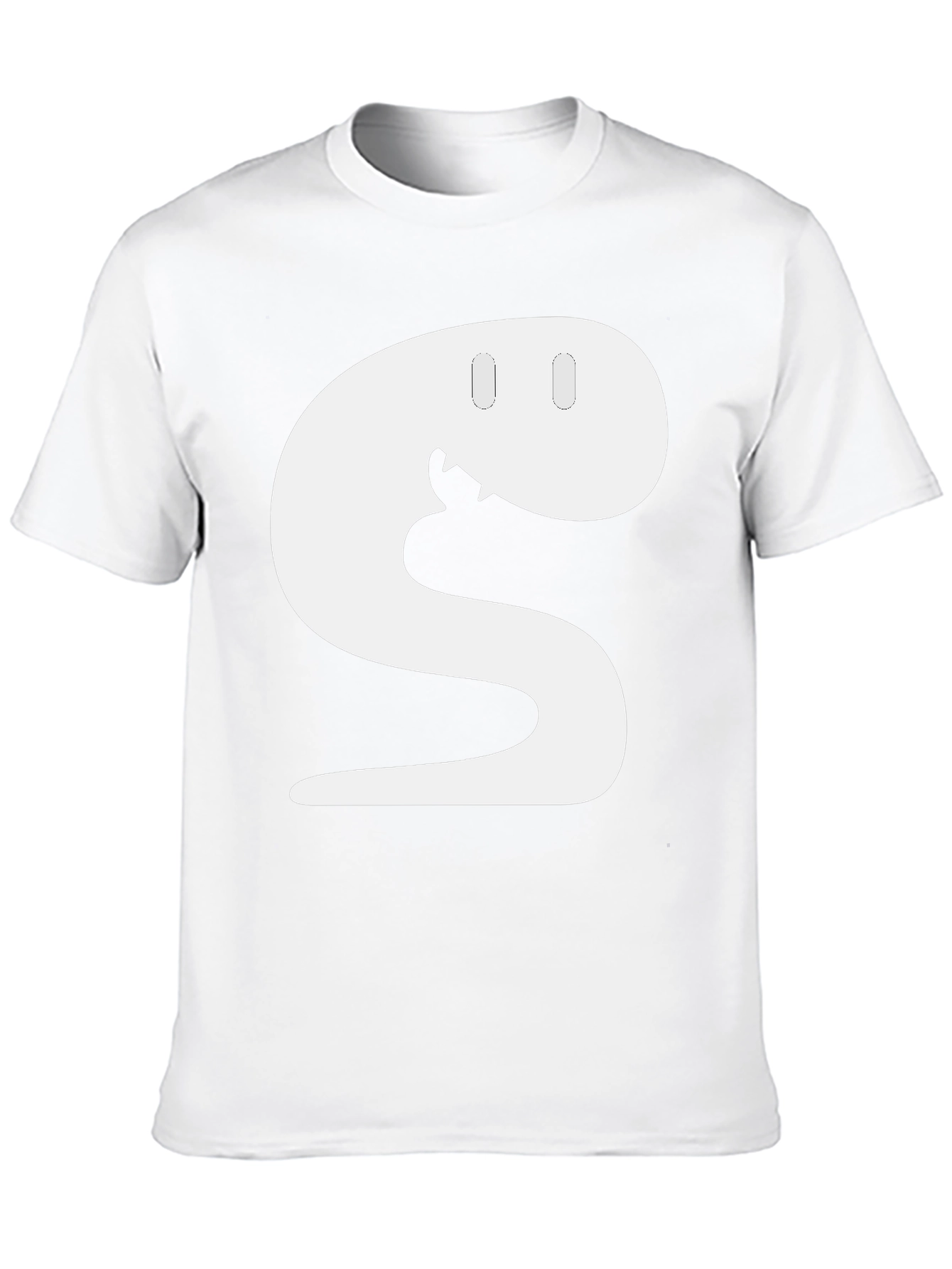 Snake S Letter Funny Graphic Black T-Shirt