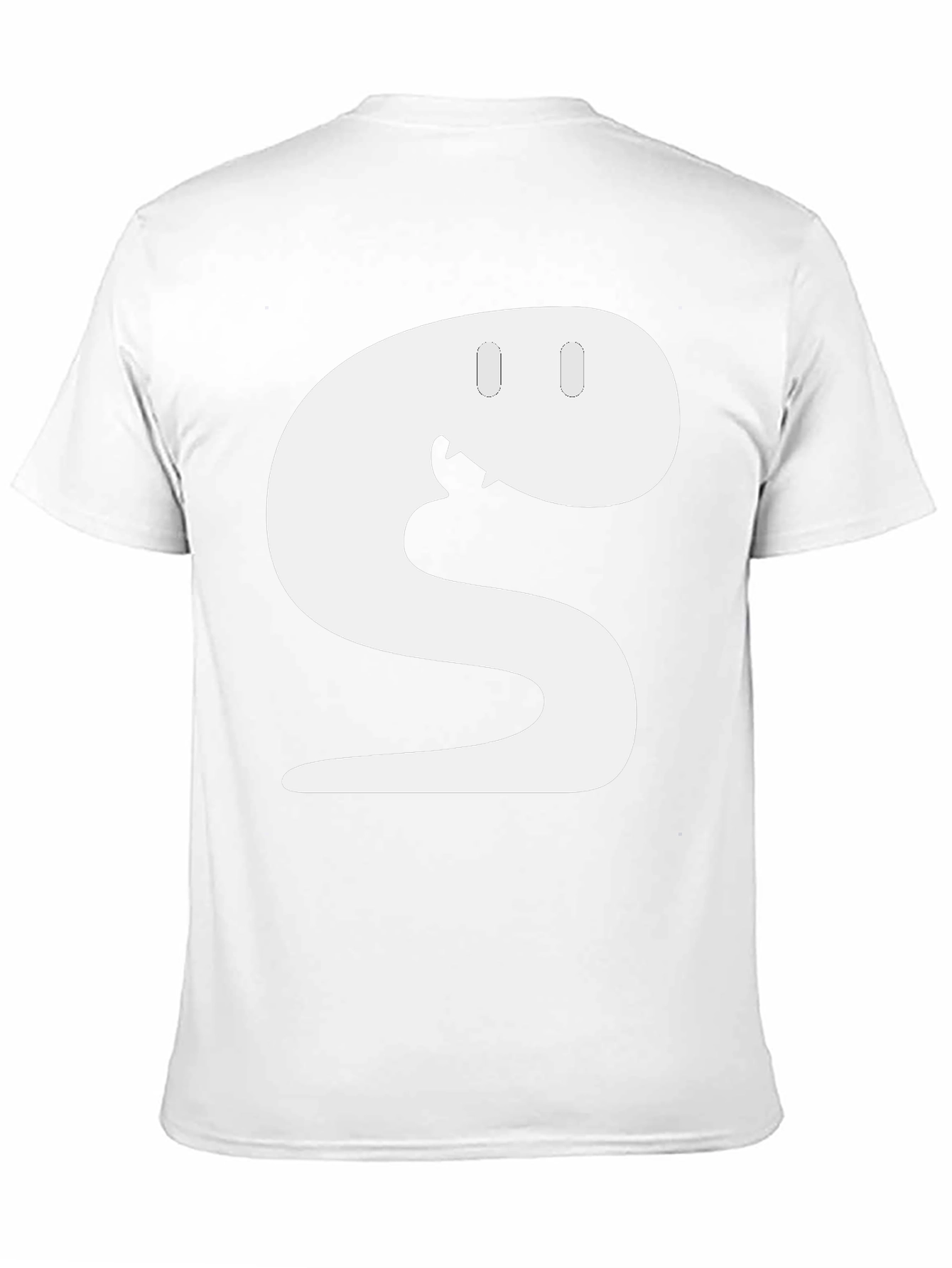 Snake S Letter Funny Graphic Black T-Shirt