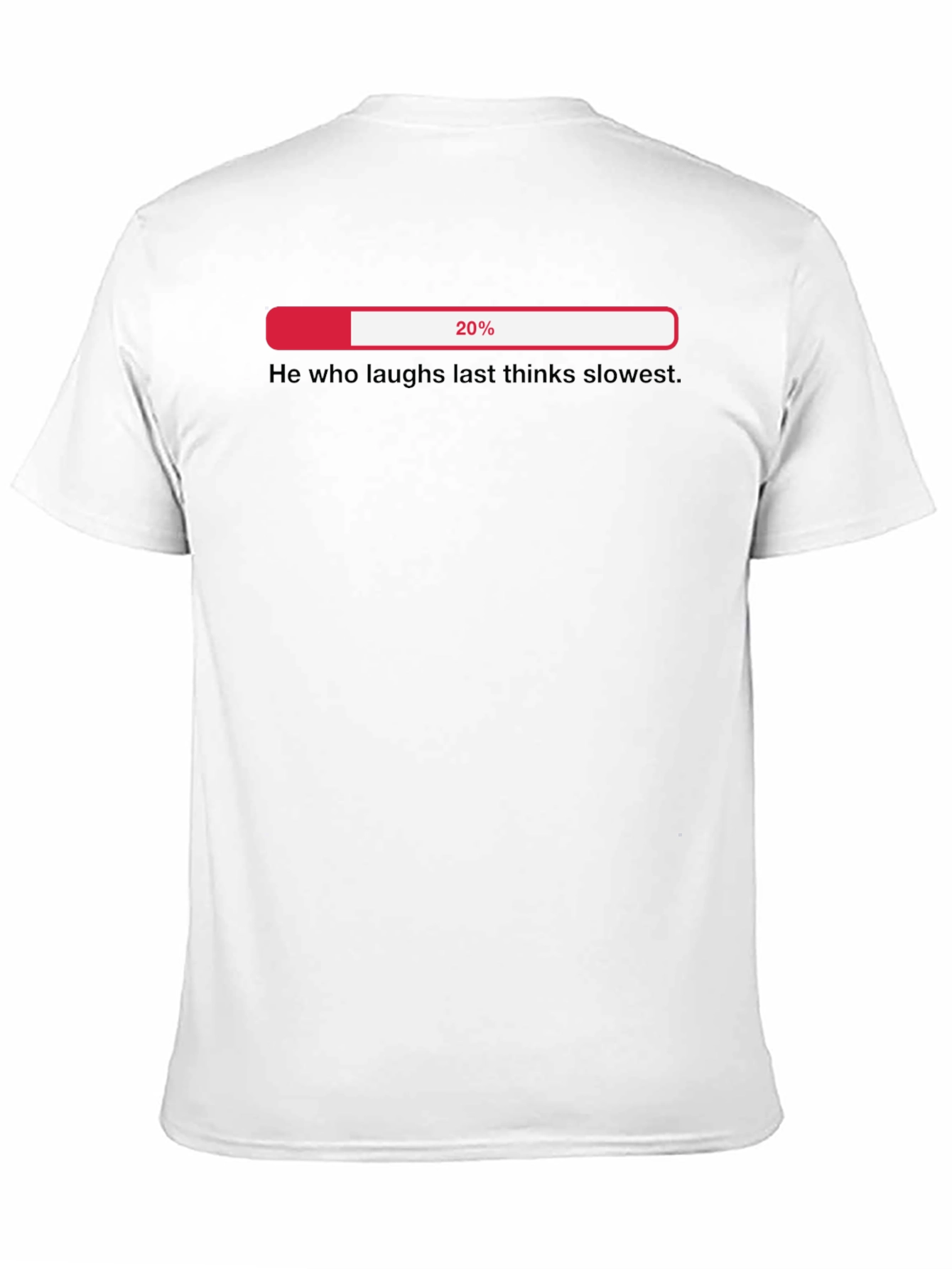 Humorous 20% Loading Black Graphic T-Shirt